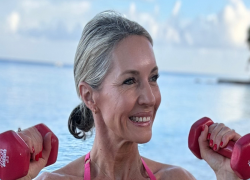 65 Year Beach Full Body Beach Body Old Woman