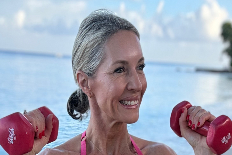 65 Year Beach Full Body Beach Body Old Woman