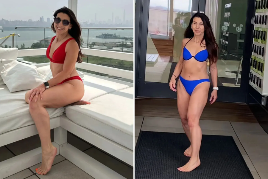 65 Year Beach Full Body Beach Body Old Woman